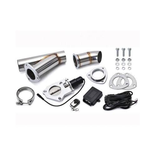 Kit cut off valve V evacuare auto cu telecomanda si colier V-band