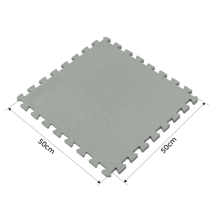 Covor Protectie Piscina Puzzle DacEnergy, 8 Bucati, 50x50 cm