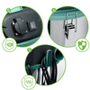 Aspirator industrial, putere 1600W, aspirare umeda si uscata, fara sac, 30L, filtru HEPA, functie suflare, argintiu si negru-poza 4-Dacenergy.ro