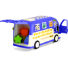 Jucarie educationala , din plastic, sprijina invatarea, alfabetul, numararea, numele animalelor, formele si culorile, cu lumini si sunete, forma de autobuz, albastru.-poza 3-Dacenergy.ro