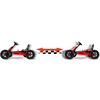 Kart cu pedale pentru copii DacEnergy©, structura cadru de otel, merge inainte- inapoi, scaun reglabil, roti mari, gonflabile, 65 x112 x60 cm, rosu-poza 2-Dacenergy.ro
