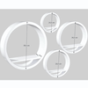 Set polite DacEnergy©, realizat din MDF, forma rotunda, 4 bucati, alba-poza 2-Dacenergy.ro