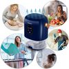 Dezumidificator , rezervor detasabil 1000 ml, alimentare 220 - 240 V, capacitate mare 400 ml/ 24h, 34 dB, 22,5W, tehnologia Peltier, mod de noapte, albastru-poza 3-Dacenergy.ro