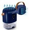 Dezumidificator , rezervor detasabil 1000 ml, alimentare 220 - 240 V, capacitate mare 400 ml/ 24h, 34 dB, 22,5W, tehnologia Peltier, mod de noapte, albastru-poza 5-Dacenergy.ro