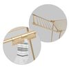 Uscator de rufe DacEnergy©, constructie metalica, cu 2 brate, pliabil, solid, picioare antiderapante, suprafata mare de uscare 19 m, auriu, Culoare: Auriu-poza 8-Dacenergy.ro