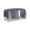 Dispenser hartie igienica, fabricat din ABS, doua role, 21x 32,4x 14,6 cm, negru transparent-poza 3-Dacenergy.ro
