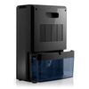 Dezumidificator, display LED, detector de nivel de apa, mod Peltier, capacitate 700 ml/ 24h, capacitate rezervor apa 2200 ml, 90 W, lampa UV si filtru TiO2, cu maner, negru, Culoare: Negru-poza 5-Dacenergy.ro