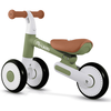 Bicicleta de echilibru, cadru durabil din otel, stabil, scaun moale, din spuma, inaltime reglabila, 25-28 cm, 3 roti din spuma EVA, alb si verde, Culoare: Verde, Alb-poza 3-Dacenergy.ro