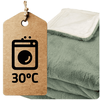 Patura electrica, 100% PE, groasa, pufoasa, controler cu display LCD, 10 niveluri de control al temperaturii, protectie la supraincalzire, aproximativ 45℃, 160 W, 180 x 160 cm, verde-poza 2-Dacenergy.ro