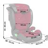 Scaun auto, tapiterie detasabila, lavabila, sistem ISOFIX, 12 niveluri de reglare a tetierei, 2 grade de reglare a unghiului de inclinare, 15-36 kg, negru si rosu, Culoare: Rosu-poza 6-Dacenergy.ro