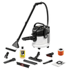 Aspirator Karcher, pentru aspirarea cu spray-extractie, umeda si uscata, filtru tip cartus, filtrare prin apa, 4 litri, 220-240 V, 1000 W, 11 accesorii, maner de transport, alb-poza 8-Dacenergy.ro