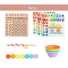 Set interactiv Montessori cu 5 activitati DacEnergy©, indemanare, asociere, sortare, memorie, logica, pescuit magnetic, cu cifre si forme geometrice, 30 x 30 x 7.5 cm, 180 piese, multicolor, Culoare: Multicolor, Interese: Invatare-poza 8-Dacenergy.ro