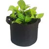 Ghiveci din pasla netesuta DacEnergy©, pentru plante de gradina, legume, flori, ierburi, fructe, plantare, de forma rotunda, cu maner, 20 l, diamentru 30 cm, gri antracit, Diametru: 30 cm-Dacenergy.ro