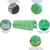 Solar gradina DacEnergy©, tevi din otel, folie PE 140g/m2, 16 ferestre cu plasa de tantari, 8x 3x 2 m, doua usi acces, suprafata totala 24m2, rezistenta la UV4, verde, Tip deschidere: Frontala , Spate, Culoare: Verde, Latime: 300 cm, Lungime: 800 cm-poza 9-Dacenergy.ro