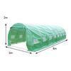 Solar gradina DacEnergy©, tevi din otel, folie PE 140g/m2, 16 ferestre cu plasa de tantari, 8x 3x 2 m, doua usi acces, suprafata totala 24m2, rezistenta la UV4, verde, Tip deschidere: Frontala , Spate, Culoare: Verde, Latime: 300 cm, Lungime: 800 cm-poza 10-Dacenergy.ro
