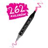 Set 262 markere duble DacEnergy©, cerneala cu alcool, cu varfuri de 2 mm si 7 mm, nuante intense, vii, multicolore, Numar bucati/set	: 262-poza 2-Dacenergy.ro