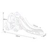 Tobogan pentru copii DacEnergy©, realizat din plastic, cu cos de baschet, in forma de masina, 180 x 80 x 40 cm, roz, Lungime alunecare	: 145 cm, Culoare: Roz-poza 2-Dacenergy.ro