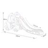 Tobogan pentru copii DacEnergy©, realizat din plastic, cu cos de baschet, in forma de masina, 180 x 80 x 40 cm, albastru, Lungime alunecare	: 145 cm, Culoare: Albastru-poza 2-Dacenergy.ro