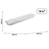 Folie protectie solar de gradina DacEnergy©, folie PE 140g/m2, 12 ferestre cu plase de tantari, 600 x 300 x 200 cm, 18 m2, alb-poza 7-Dacenergy.ro