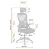 Scaun de birou DacEnergy©, spatar din micro plasa, tetiera reglabila, mecanism durabil TILT, inaltime reglabila, 118 -127 cm, cotiere reglabile confortabile, negru-poza 6-Dacenergy.ro