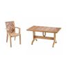Set masa DacEnergy©, confectionat din polipropilena, forma dreptunghiulara, cu model imprimat, fixa, 4 scaune, rezistenta la umezeala, 140 x 73 x 80 cm, teak, Numar persoane	: 4, Culoare: teak-Dacenergy.ro