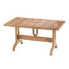 Set masa DacEnergy©, confectionat din polipropilena, forma dreptunghiulara, cu model imprimat, fixa, 4 scaune, rezistenta la umezeala, 140 x 73 x 80 cm, teak, Numar persoane	: 4, Culoare: teak-poza 3-Dacenergy.ro