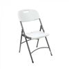 Set mobilier gradina DacEnergy©, structura cadru otel, cu masa dreptunghiulara si 6 scaune, culoare alb-poza 4-Dacenergy.ro
