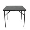 Set mobilier gradina DacEnergy© , o masa patrata si 4 scaune, din polipropilena, rezistenta la apa si raze UV, model impletitura ratan, negru, 80 x 80 x 73 cm, Numar persoane	: 4-poza 8-Dacenergy.ro