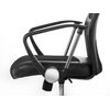 Scaun birou DacEnergy©, din microplasa, cu baza cromata, spatar inalt, ergonomic, cotiere confortabile, functia de blocare verticala, tetiera integrata, negru, Culoare: Negru-poza 5-Dacenergy.ro