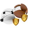 Scaun de birou DacEnergy©, umplutura scaunului din spuma moale si flexibila, roti duble din cauciuc din nailon, functia de balansare SoftSwing™, inaltime reglabila, maro, Culoare: Maro-poza 6-Dacenergy.ro