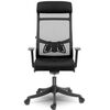 Scaun de birou DacEnergy©, realizat din microplasa, ergonomic, functie de balansare SoftSwing, inaltime reglabila, tetiera moale si confortabila, design frumos, negru-poza 9-Dacenergy.ro