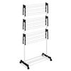 Uscator de rufe vertical DacEnergy©, pliabil, constructie metalica solida, 3 nivele, 6 aripi, 15 m, alb-poza 10-Dacenergy.ro