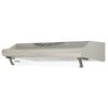 Hota clasica Albatros, tehnologie Eco+, 263 mc/h, 196 W, 2 motoare, 3 trepte de putere, 60 cm, geam rabatil, butoane push, filtru metalic, culoarea argintiu-Dacenergy.ro