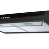 Hota de bucatarie, traditionala, control mecanic, butoane, iluminare LED, 3 viteze, 205 mc/h, 50 cm, 39 W, negru si argintiu-poza 5-Dacenergy.ro
