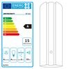 Hota de bucatarie decorativa, din inox, iluminare LED, functie de oprire automata, 9 trepte de viteze, control electronic buton soft touch, 520 m3/h, 100 W, 35 x 35 x 93 cm, neagra-poza 5-Dacenergy.ro