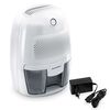 Dezumidificator, rezervor 500 ml, alimentare 220 - 240 V, capacitate 250 ml/ 24h, 30 dB, 23 W, tehnologia Peltier, indicatorul luminos, alb, Capacitate dezumificare zilnica	: 250 ml, Culoare: Alb-Dacenergy.ro