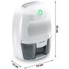 Dezumidificator, rezervor 500 ml, alimentare 220 - 240 V, capacitate 250 ml/ 24h, 30 dB, 23 W, tehnologia Peltier, indicatorul luminos, alb, Capacitate dezumificare zilnica	: 250 ml, Culoare: Alb-poza 7-Dacenergy.ro