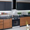 Hota de bucatarie, decorativa, din otel inoxidabil, 160 W, 510 m3/h, clasa energetica C, iluminare LED, 3 trepte de viteze, 60 cm, cu buton soft touch, neagra-poza 7-Dacenergy.ro