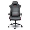 Scaun de birou DacEnergy, din material, baza metalica, 2 perne, inaltime reglabila, functia de balansare SoftSwing, ergonomic, gri, Culoare: Gri-poza 10-Dacenergy.ro