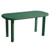 Set mobilier gradina DacEnergy©, fabricat din polipropilena, masa ovala si patru scaune, rezistent la umiditate si UV, 140 x 70 x 70 cm, verde, Numar persoane	: 4, Culoare: Verde-poza 3-Dacenergy.ro