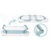 Cada de baie pentru bebelusi , realizata din plastic, cu termometru, pliabila, picioare antiderapante, design ergonomic, alb si albastru, Culoare: Albastru-poza 9-Dacenergy.ro