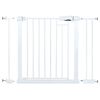Poarta de securitate, material metalic, inchidere usoara, pe doua fete, latimea reglabila 77-108.5 cm, alba, Culoare: Alb, Latime: 77 / 108.5 cm-Dacenergy.ro
