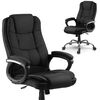 Scaun birou DacEnergy, spatar moale, strat dublu de burete, forma ergonomica, suport lombar, 125x60 cm, negru, Culoare: Negru-poza 2-Dacenergy.ro