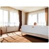 Bara de siguranta pentru pat copii, 100% polyester, cadru durabil din otel usor, colturi rotunjite si sigure, 150 x 44 x 41 cm, gri-poza 5-Dacenergy.ro