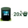 Rezervor de apa, cadru durabil, material PVC rezistent, robinet cu supapa, robinet cu supapa de pornire/oprire, supapa de golire, 200 l, 70 x 60 cm, verde, Capacitate	: 200 l-poza 5-Dacenergy.ro