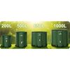 Rezervor de apa, cadru durabil, material PVC rezistent, robinet cu supapa, robinet cu supapa de pornire/oprire, supapa de golire, 200 l, 70 x 60 cm, verde, Capacitate	: 200 l-poza 8-Dacenergy.ro