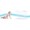 Poarta de securitate, material metalic, inchidere usoara, pe doua fete, latimea reglabila 77-108.5 cm, alba, Culoare: Alb, Latime: 77 / 108.5 cm-poza 6-Dacenergy.ro