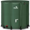 Rezervor de apa, cadru durabil, material PVC rezistent, robinet cu supapa, robinet cu supapa de pornire/oprire, supapa de golire, 1000 l, 98 x 120 cm, verde, Capacitate	: 1000 l-poza 2-Dacenergy.ro