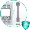 Set de sigurante, din plastic special rezistent, pentru dulapuri, rezistent, 21,8 x 3,7 cm, 6 buc, gri, Culoare: Gri-poza 9-Dacenergy.ro