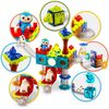 Set de construit cu piese magnetice, stimuleaza creativitatea si imaginatia, exerseaza coordonarea mana-ochi, numeroase elemente de constructie, figurine de animale si oameni, 107 de elemente, Numar piese	: 107-poza 4-Dacenergy.ro